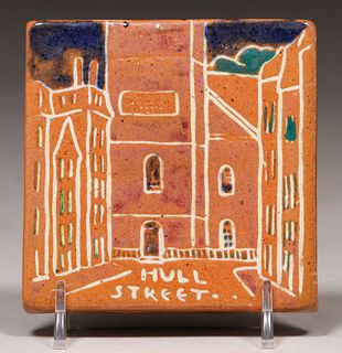 Paul Revere Pottery "Hull Street" Tile c1920s
