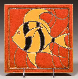 Gladding McBean Fish Tile c1920s