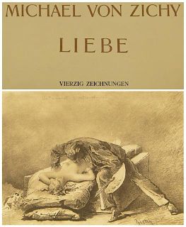 Mihály von Zichy Hungarian (1827-1906) Hardcover Book "Liebe"