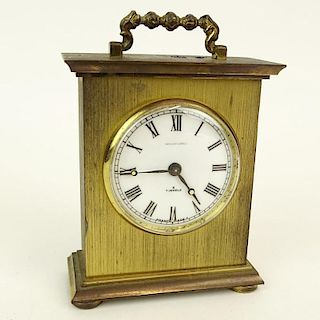 Vintage Van Cleef and Arpels, Made in France Brass Carriage Clock.