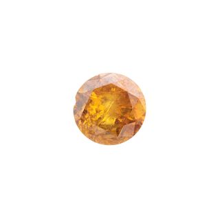 DIAMANTE SIN MONTAR  1 Diamante color anaranjado salt and pepper corte brillante ~0.55 ct (lascado)