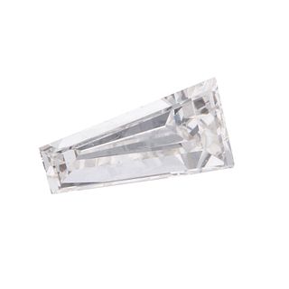 DIAMANTE SIN MONTAR  1 Diamante corte baguette trapezoide ~0.33 ct Calidad comercial.