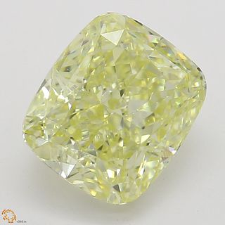 2.22 ct, Natural Fancy Yellow Even Color, SI1, Cushion cut Diamond (GIA Graded), Unmounted, Appraised Value: $29,900 