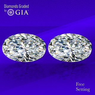 3.01 carat diamond pair Oval cut Diamond GIA Graded 1) 1.50 ct, Color D, VS2 2) 1.51 ct, Color D, VS2. Unmounted. Appraised Value: $53,800 