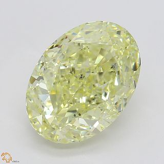 3.02 ct, Natural Fancy Yellow Even Color, SI1, Oval cut Diamond (GIA Graded), Unmounted, Appraised Value: $43,400 