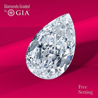 4.02 ct, G/VS1, Pear cut Diamond. Unmounted. Appraised Value: $189,900 