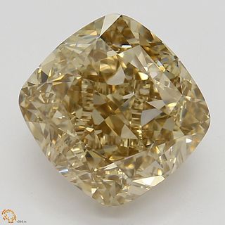 2.71 ct, Natural Fancy Yellowish Brown Even Color, VVS2, Cushion cut Diamond (GIA Graded), Unmounted, Appraised Value: $25,700 