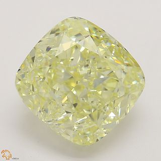 2.94 ct, Natural Fancy Yellow Even Color, SI1, Cushion cut Diamond (GIA Graded), Unmounted, Appraised Value: $47,000 
