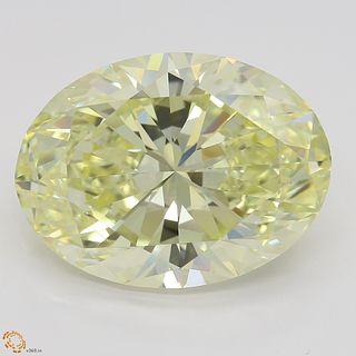 8.01 ct, Natural Fancy Light Yellow Even Color, VS2, Oval cut Diamond (GIA Graded), Unmounted, Appraised Value: $248,200 
