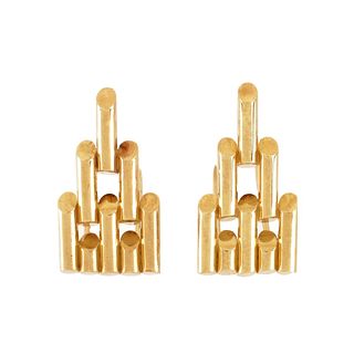 Cartier 14K Clip Brooches