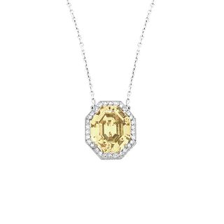 GIA Fancy Yellow Diamond Necklace