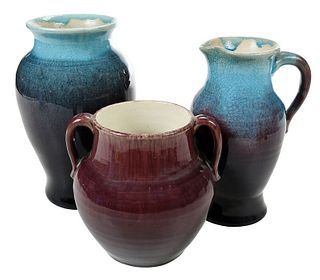 Three Pieces Pisgah Forest Pottery
