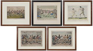 Five Framed Boxing Prints