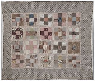 Southern Attributed Pieced Cotton Quilt 