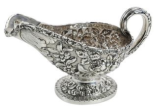 Baltimore Repousse Sterling Cream Pitcher