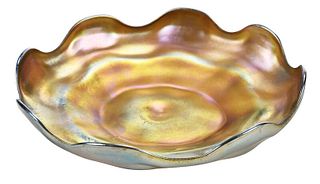 Tiffany Studios Favrile Art Glass Dish