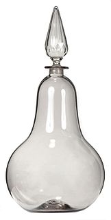 Large Blenko Glass Bottle with Stopper 