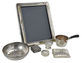 Seven Silver Table Items