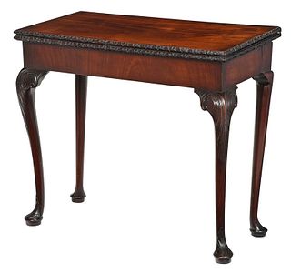 Queen Anne Style Concertina Action Card Table