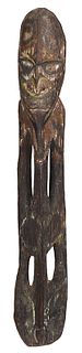 Oceanic Carved Wood Figural Totem
