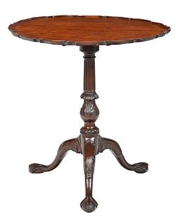 Fine Chippendale Carved Mahogany Tea Table