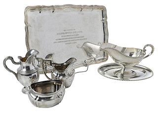Five German Silver Table Items