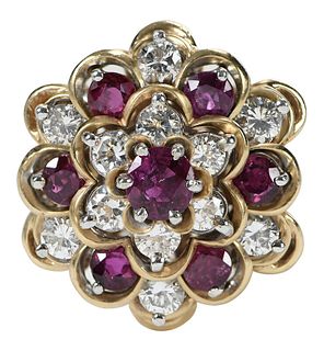 14kt. Ruby and Diamond Ring 