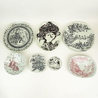 Lot of Seven (7) Nymolle Denmark Bjorn Wiinblad Ceramic Items