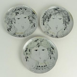Bjørn Wiinblad, Danish (1918-2006) Three Ceramic Dishes