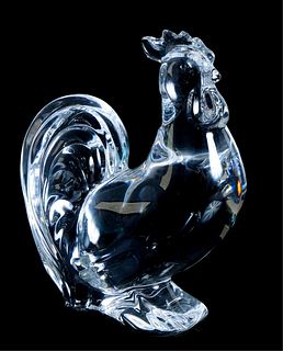 Baccarat Crystal Year of The Rooster Figurine 2017