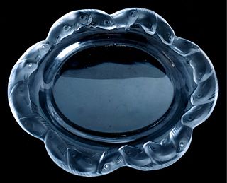 Lalique Crystal Piriac Coupe Plate or Flat Bowl