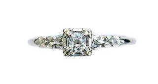 Vintage 'Orange Blossom' 14k Diamond Ring