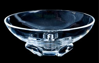 Steuben Glass Coronet Bowl by Donald Pollard