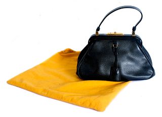 Prada Micro Bowlers Bag in Black Calfskin