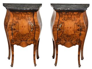 Pair Baroque Style Bomb? Bedside Commodes
