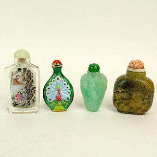 Collection of Four (4) Chinese Snuff Bottles