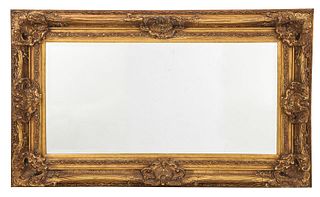 Louis XV Style Gilt Framed Beveled Mirror
