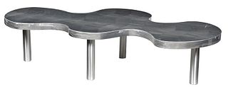 Bert Furnari Powdered Aluminum Modernist Table