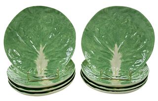 Set of Eight Dodie Thayer Lettuce Plates