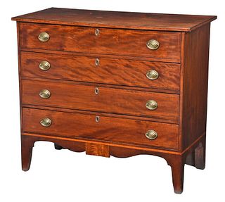 American Federal Inlaid Four Drawer Chest