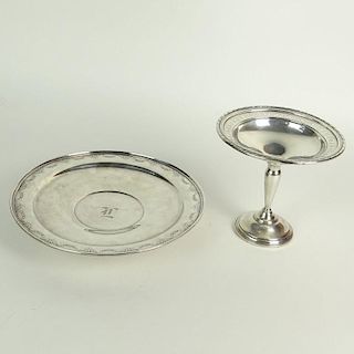 Lot of 2 Sterling Silver Tabletop Items