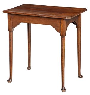 Rare Virginia Queen Anne Splay Leg Walnut Tea Table
