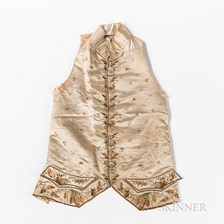 Embroidered Silk Waistcoat