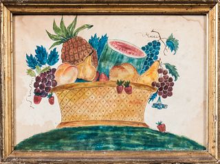 Watercolor Theorem of a Basket of Fruit