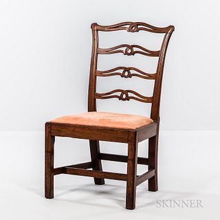 Chippendale Mahogany Ladder-back Side Chair