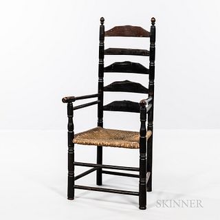 Tall Five-slat Ladder-back Armchair