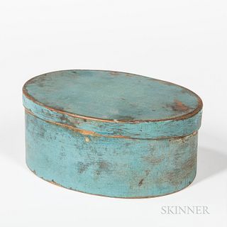 Light Blue-painted Bentwood Pantry Box