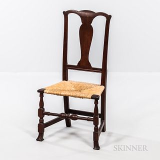 Red-washed Cherry Spanish-foot Side Chair