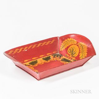 Red-painted Tinware Tray