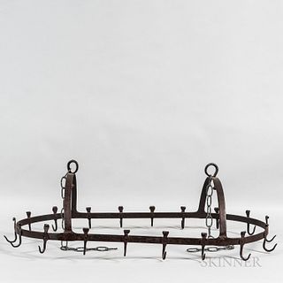 Wrought Iron Crown-form Hanging Drying Rack
